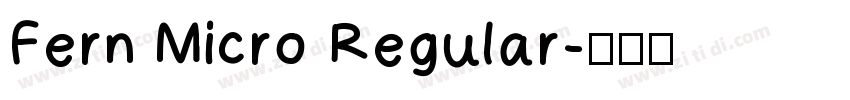 Fern Micro Regular字体转换